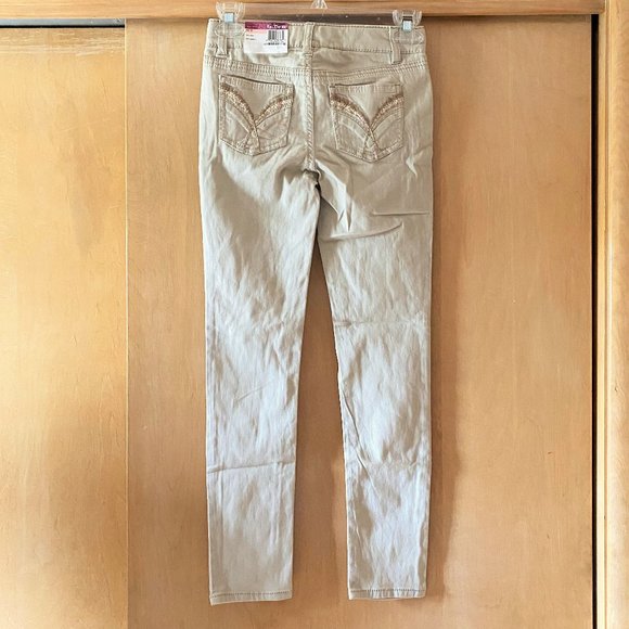 NWT Girl's Sz 10 Epic Threads Cement Skinny Pants - Picture 2 of 3